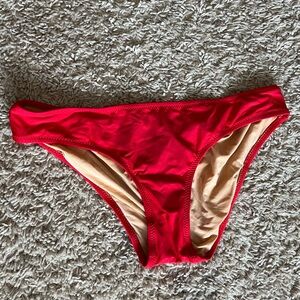 J. Crew Red Classic Bikini Cut Bottoms